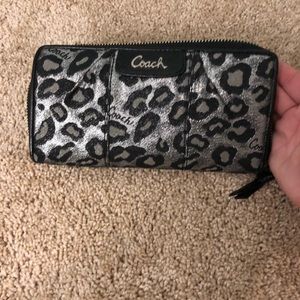 Excellent condition coach leopard print wallet